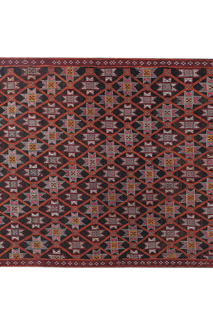 Vintage Turkish Jajim Rug 5'2'' x 8'9''