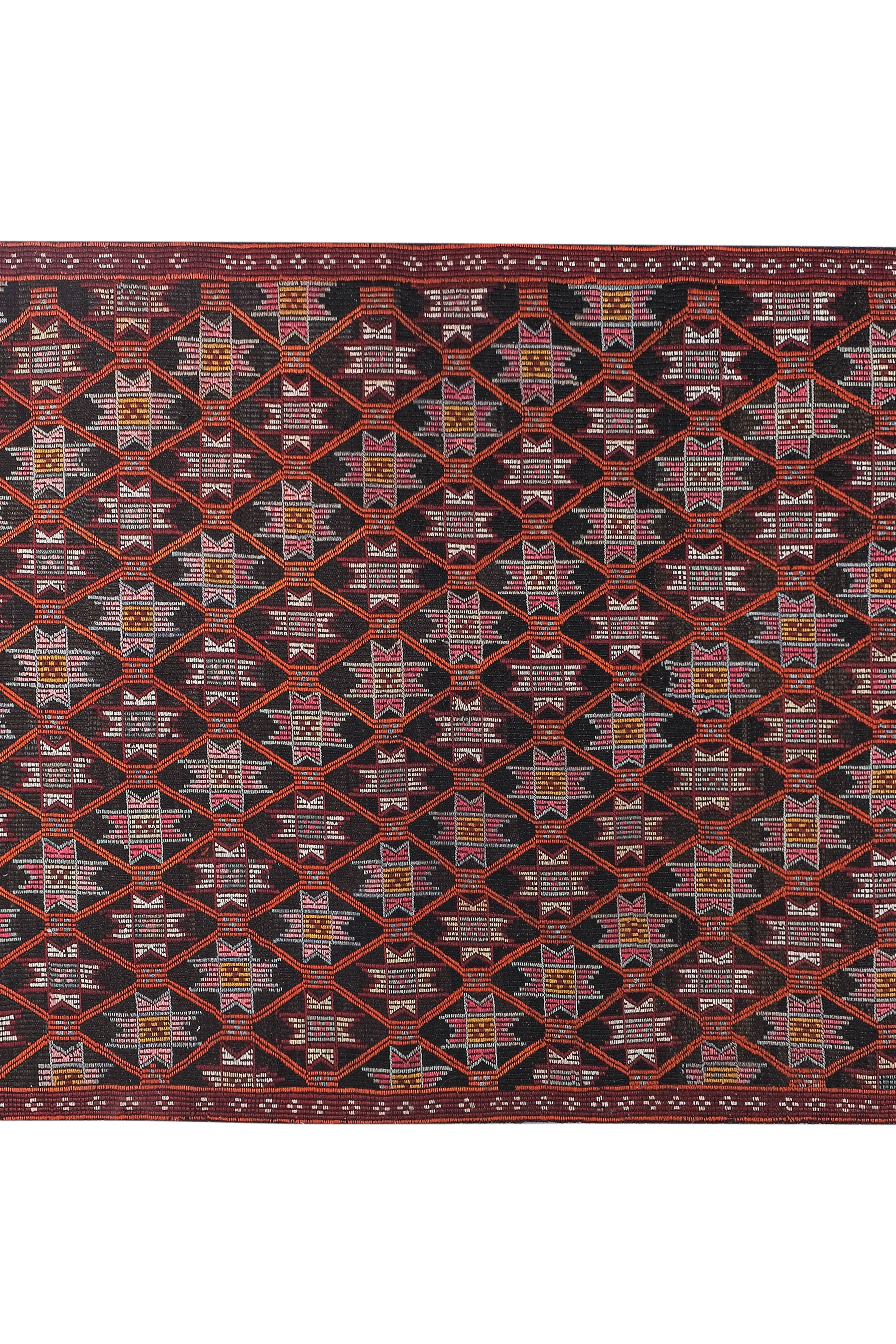 Vintage Turkish Jajim Rug 5'2'' x 8'9''