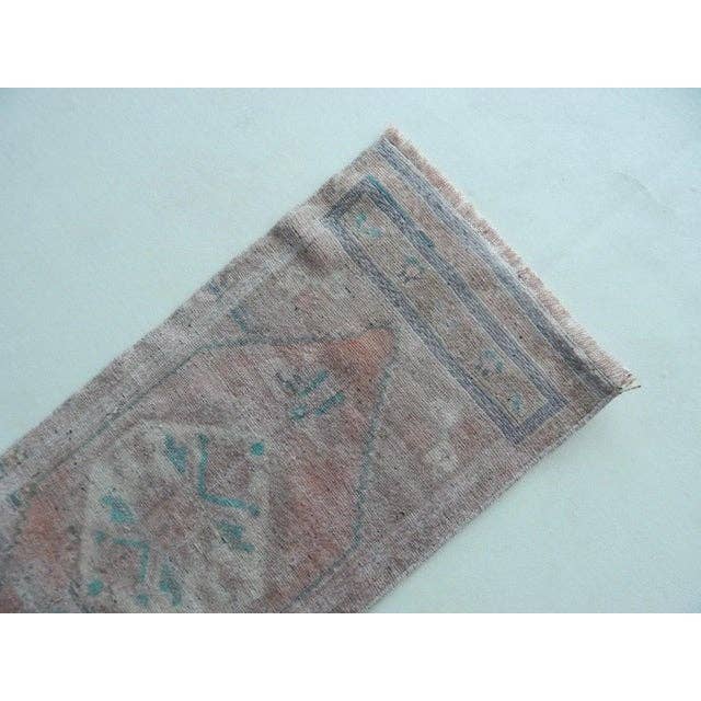 Vintage Turkish Rug 17'' x 39''