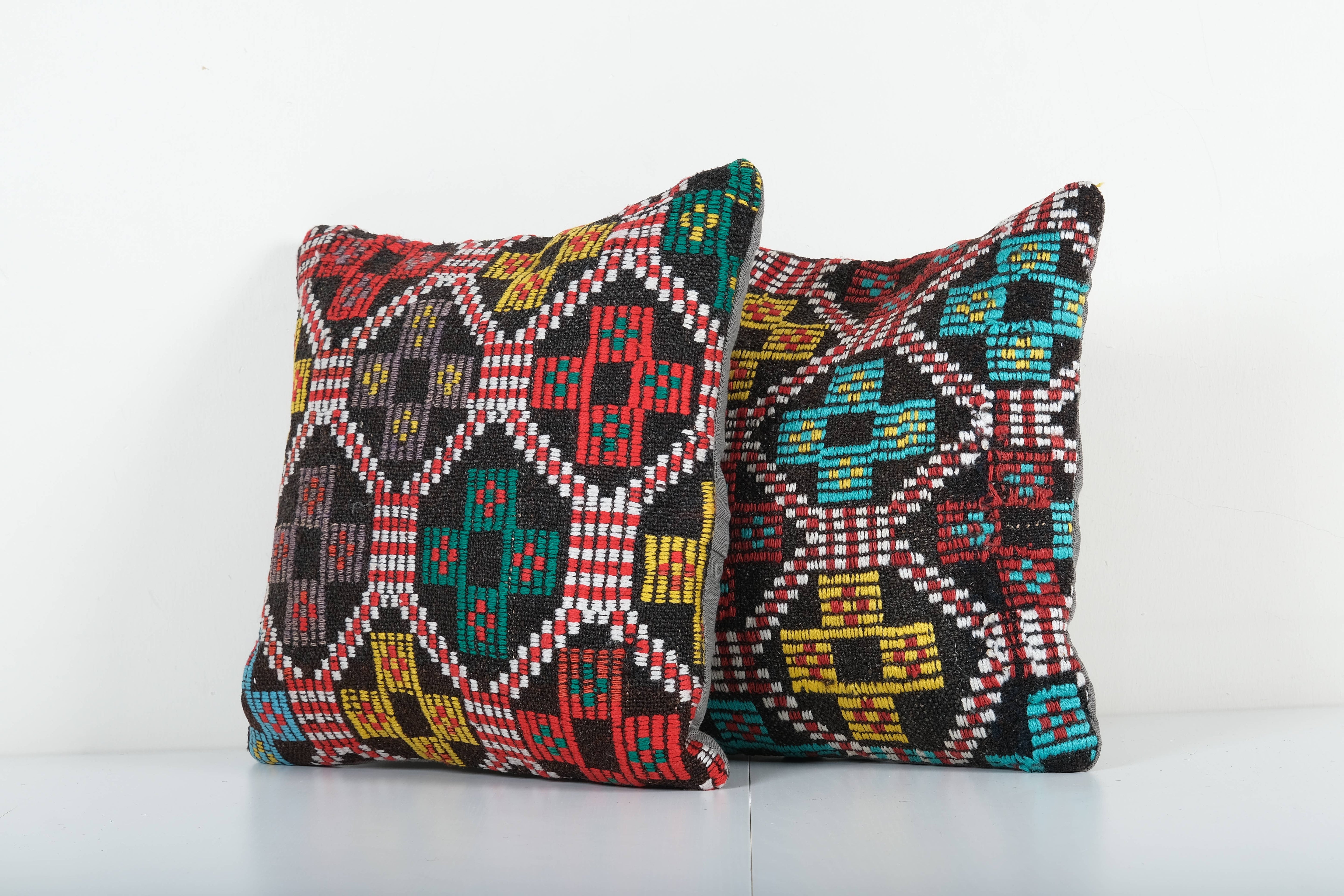 Kilim Pillow Cover Set of 2 | 16'' x 16''