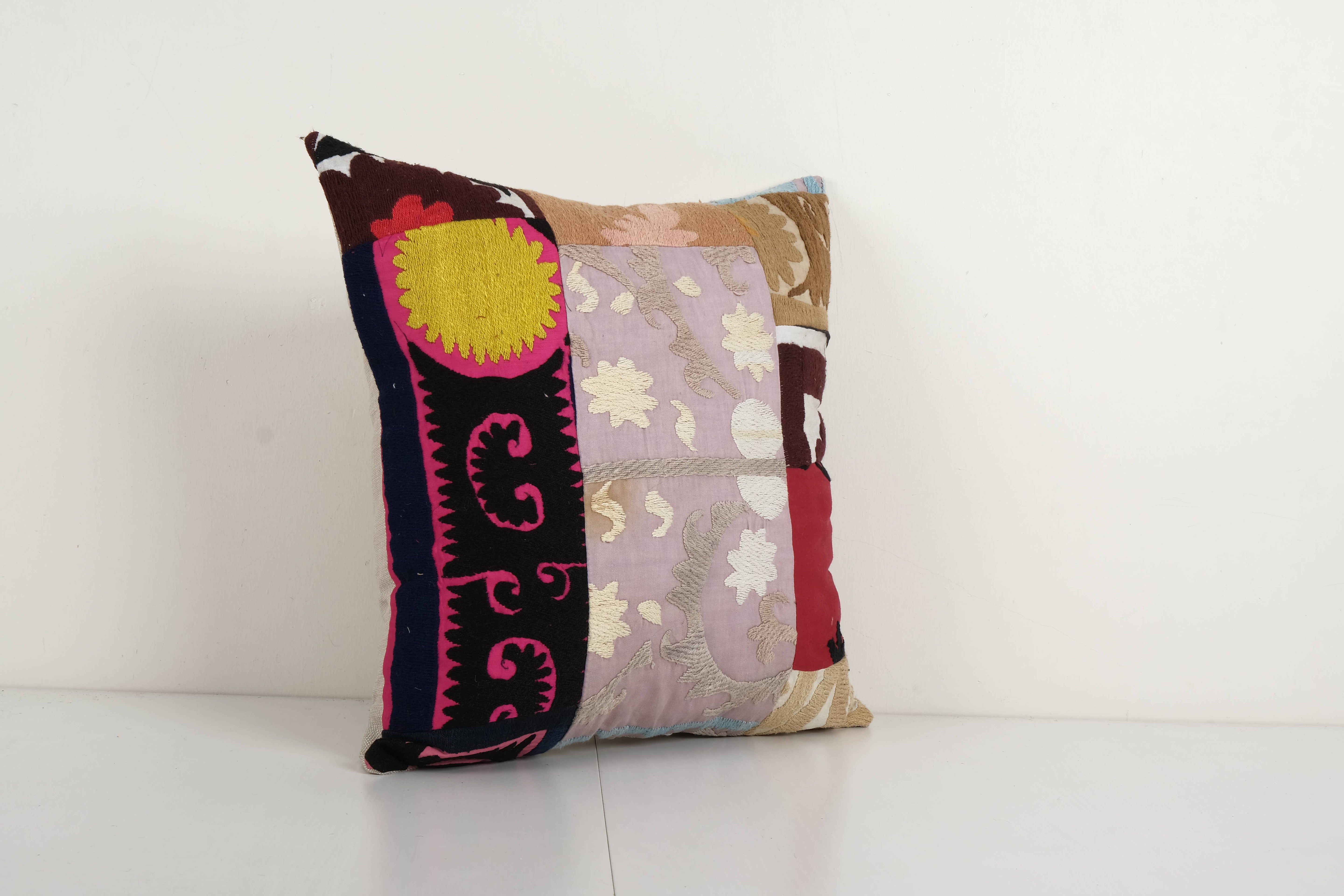 Suzani Patchwork Pillow Cover | 18'' x 18''