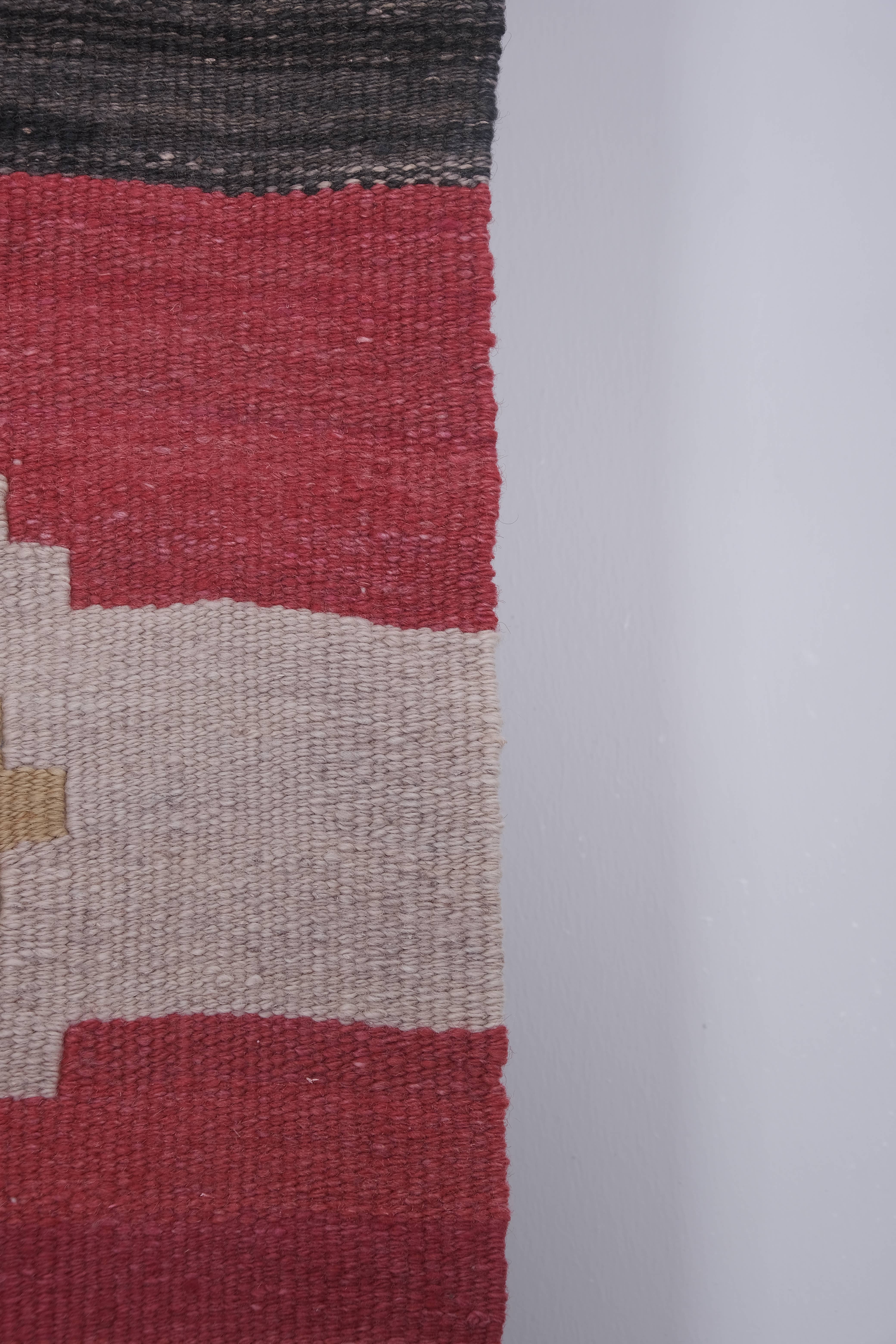 Vintage Turkish Kilim Runner 2'7'' x 21'1''