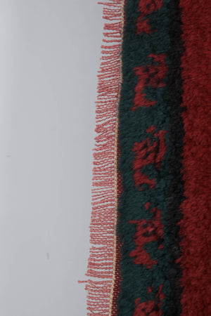 Vintage Turkish Shaggy Rug 41'' x 55''