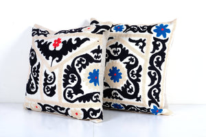 Suzani Pillow Cover Set of 2 | 21'' x 22''