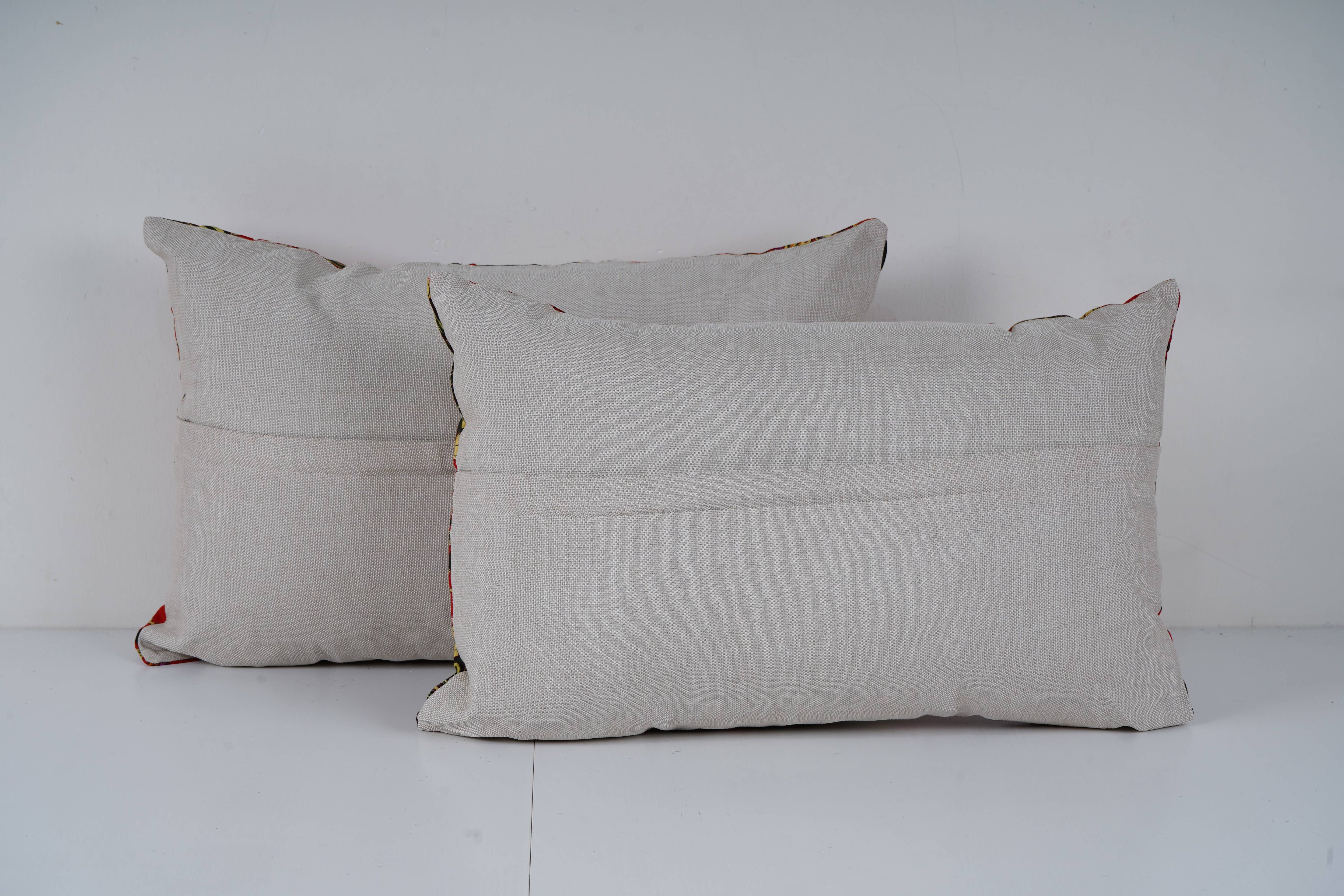 Uzbek Roller Printed Pillow Cover Set of 2 | 14'' x 22''