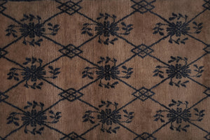 Vintage Turkish Shaggy Rug 3'9'' x 5'4''