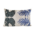 Elephant Silk Ikat Velvet Pillow Cover | 16'' x 24''
