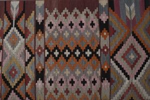 Vintage Turkish Kilim Runner 2'6'' x 14'7''