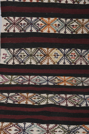 Vintage Turkish Kilim Runner 2'2'' x 15'2''