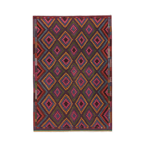 Vintage Turkish Kilim Rug 5'8'' x 8'8''