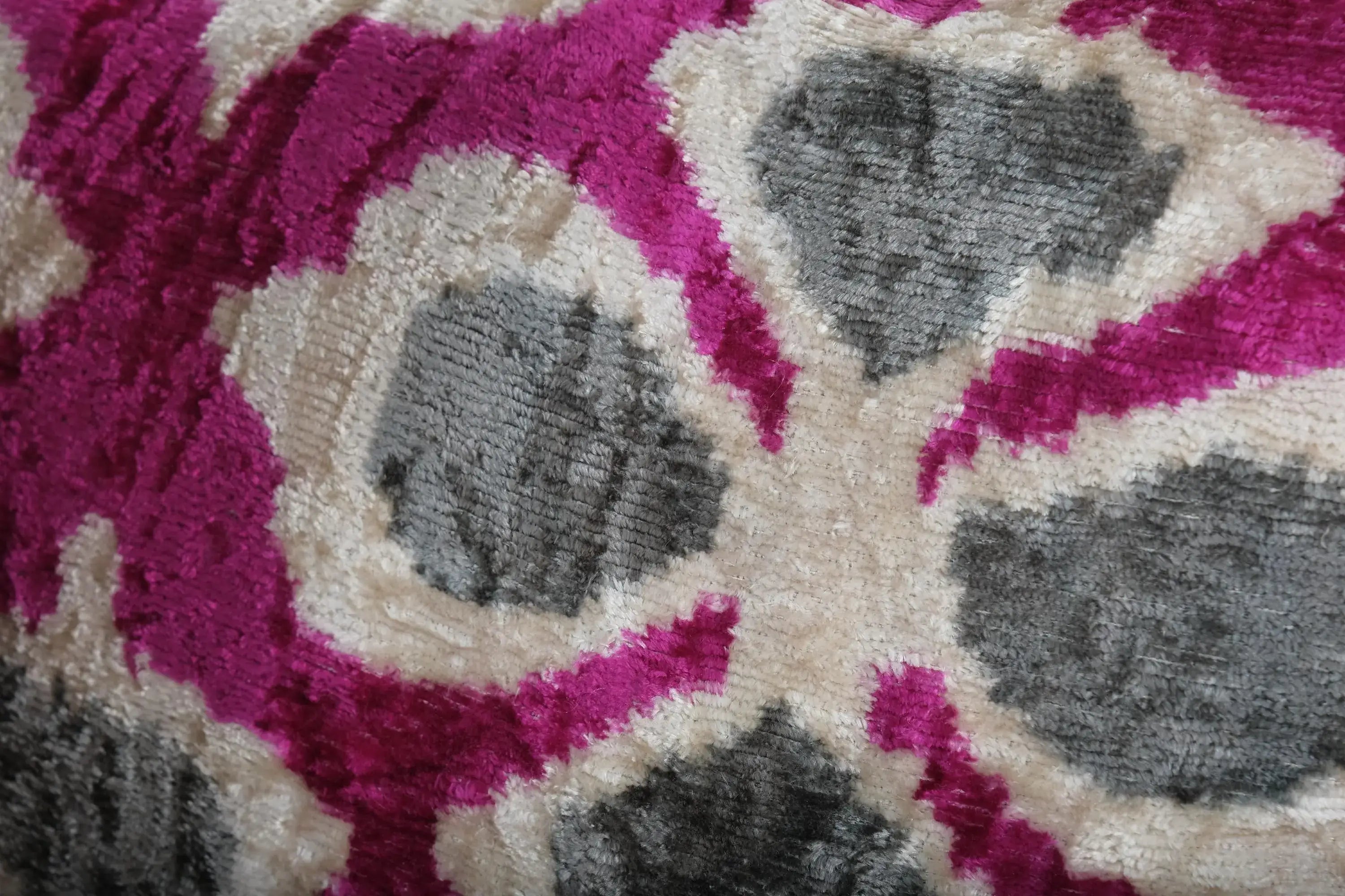 Silk Ikat Velvet Pillow Cover | 15'' x 23''