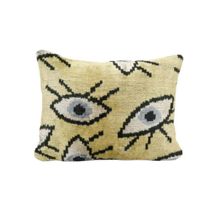 Silk Ikat Velvet Pillow Cover | 10'' x 14''