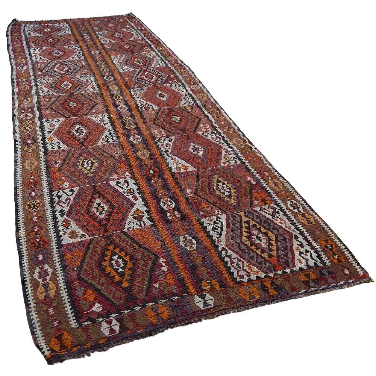 Vintage Turkish Rug 4'5'' x 11'9''