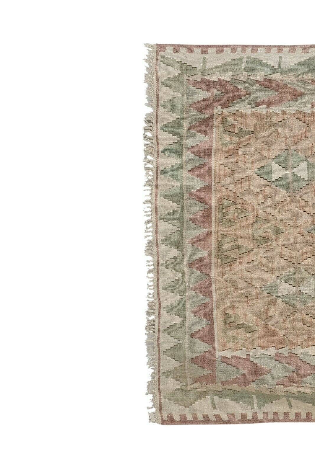 Vintage Turkish Konya Kilim Rug 4'6'' x 7'7''