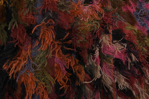 Vintage Turkish Shaggy Rug 3'1'' x 5'10''