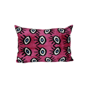 Silk Ikat Velvet Pillow Cover | 16'' x 24''