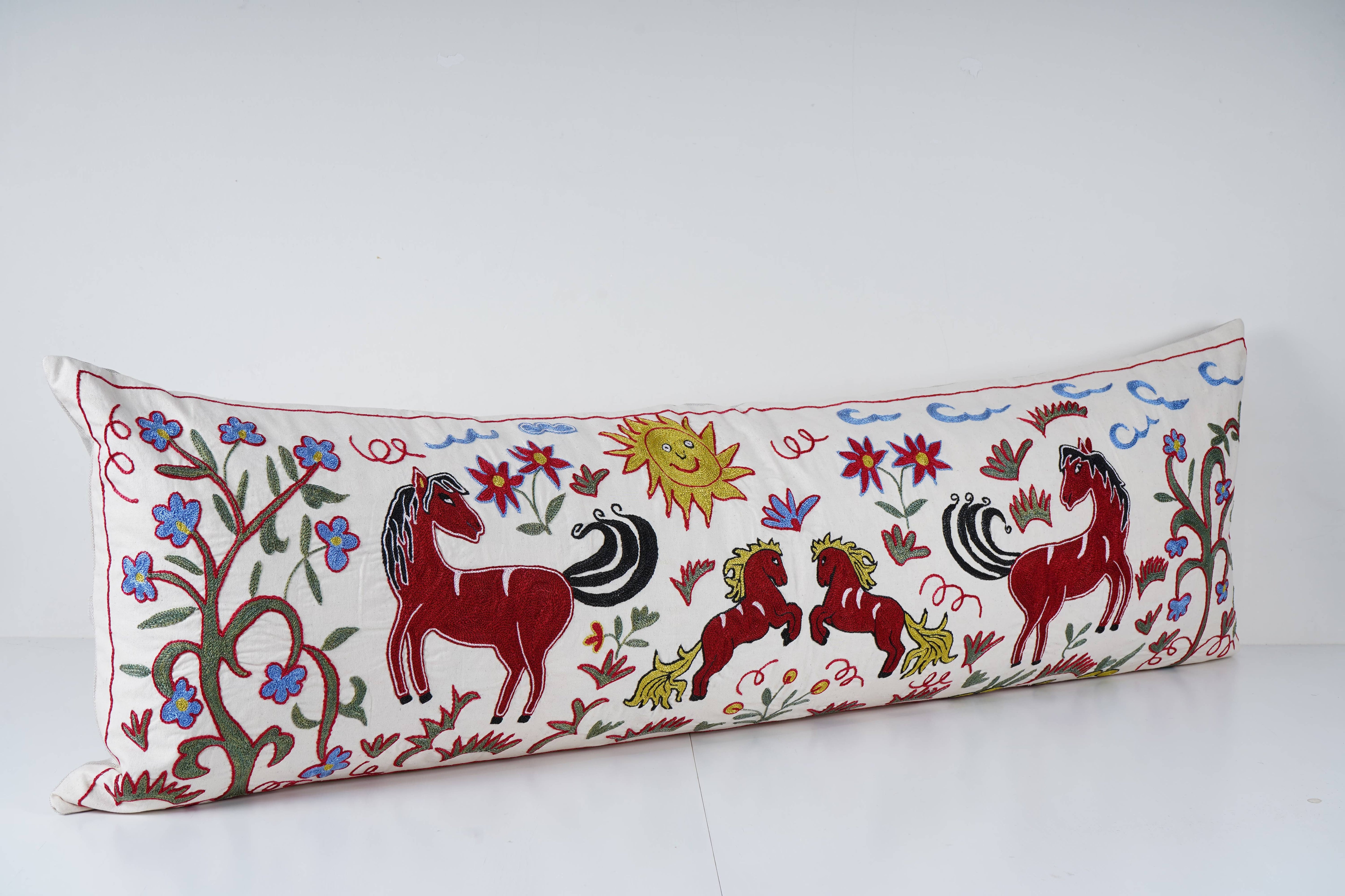 Suzani Bedding Pillow Cover | 18'' x 55''