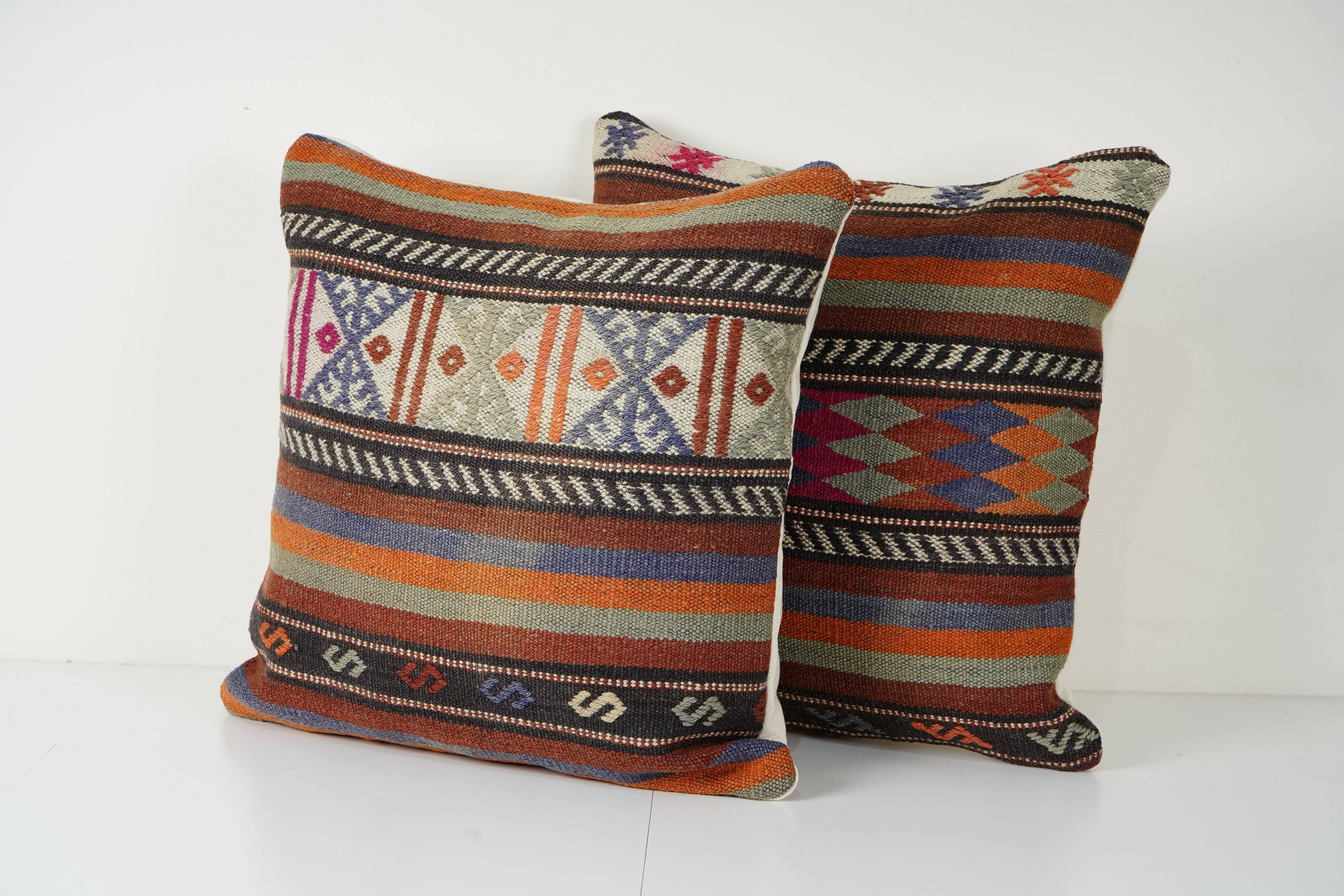 Kilim Pillow Cover Set of 2 | 20'' x 20''