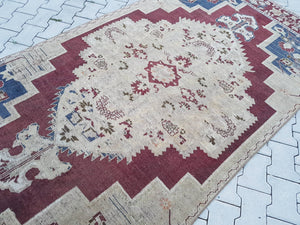 Vintage Turkish Anatolian Rug 4'7'' x 8'11''