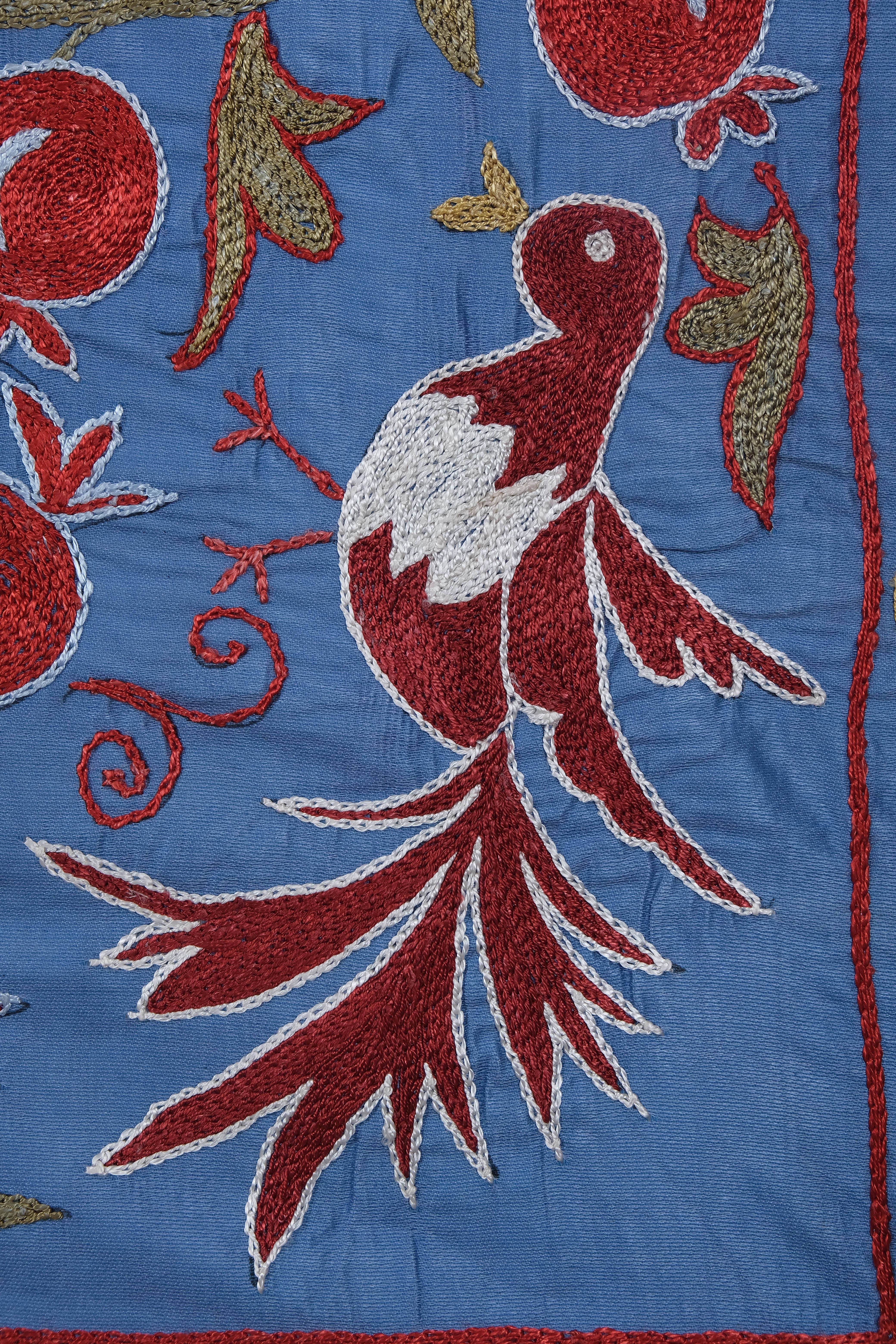 Silk Suzani Table Runner | 3'6'' x 6'3''