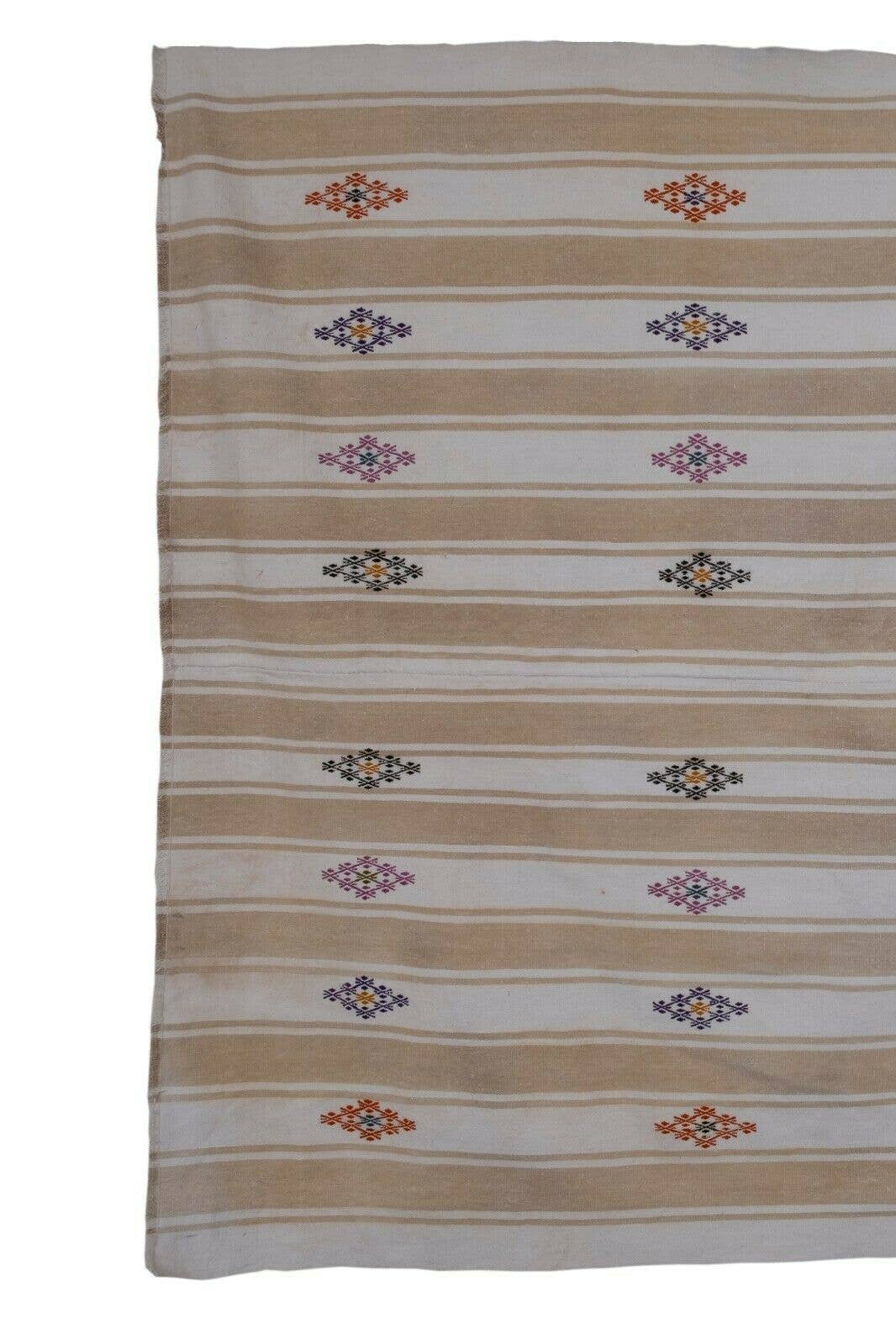 Vintage Turkish Kilim Rug 6'8'' x 8'1''