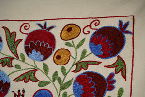 Peacock Suzani Wall Hanging & Tablecloth | 20'' x 36''