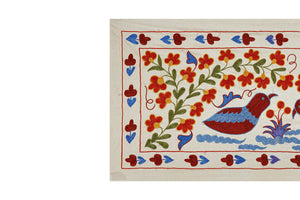 Bird Suzani Wall Hanging & Tablecloth | 18'' x 38''