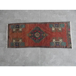 Vintage Kurdish Yastik Rug 19'' x 47''