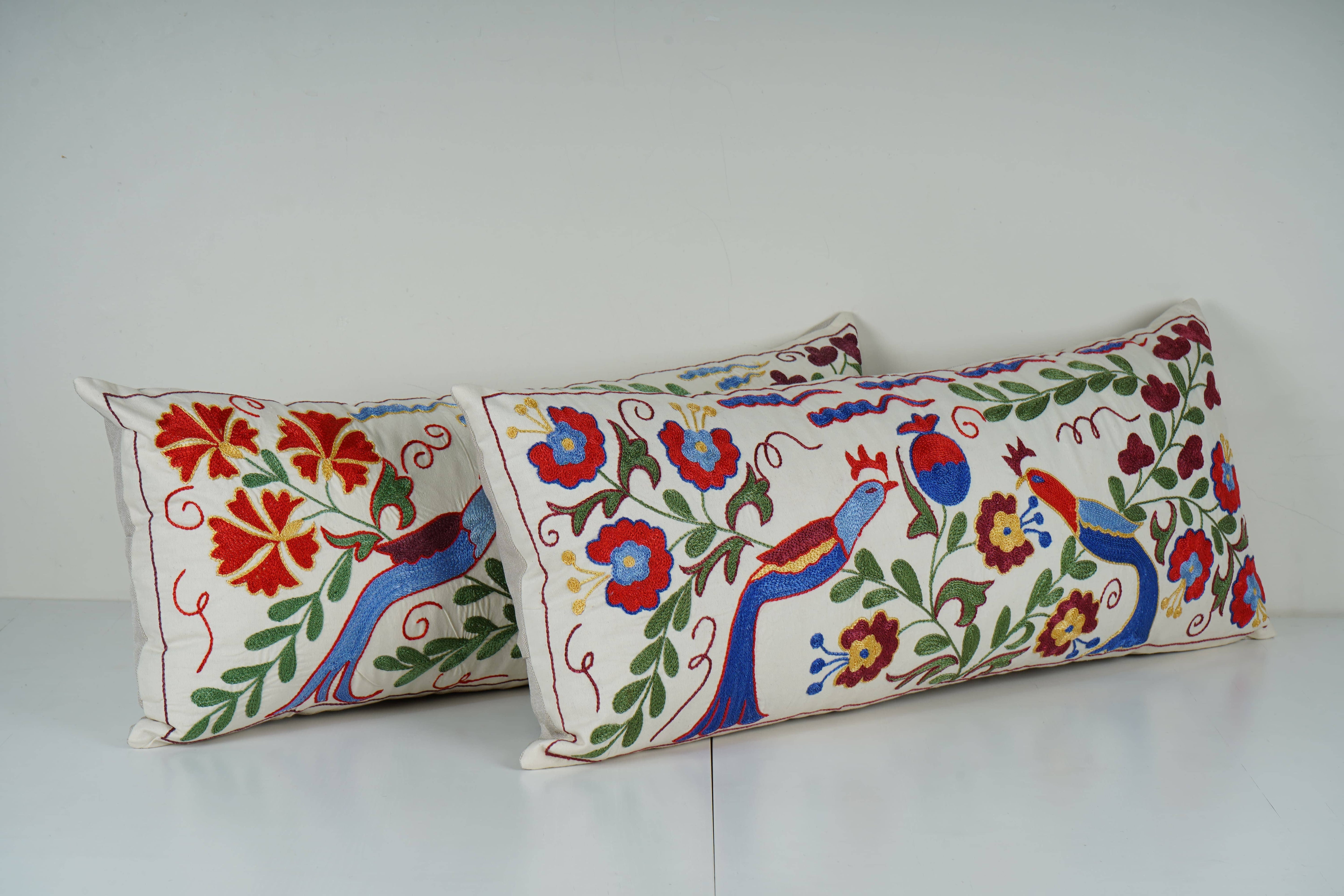 Suzani Bedding Pillow Cover Set of 2 | 16'' x 35''