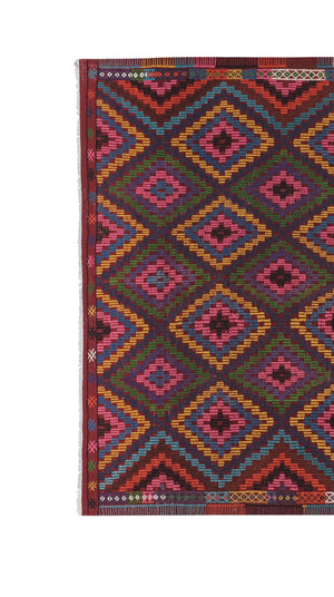 Vintage Turkish Kilim Rug 5'8'' x 8'8''