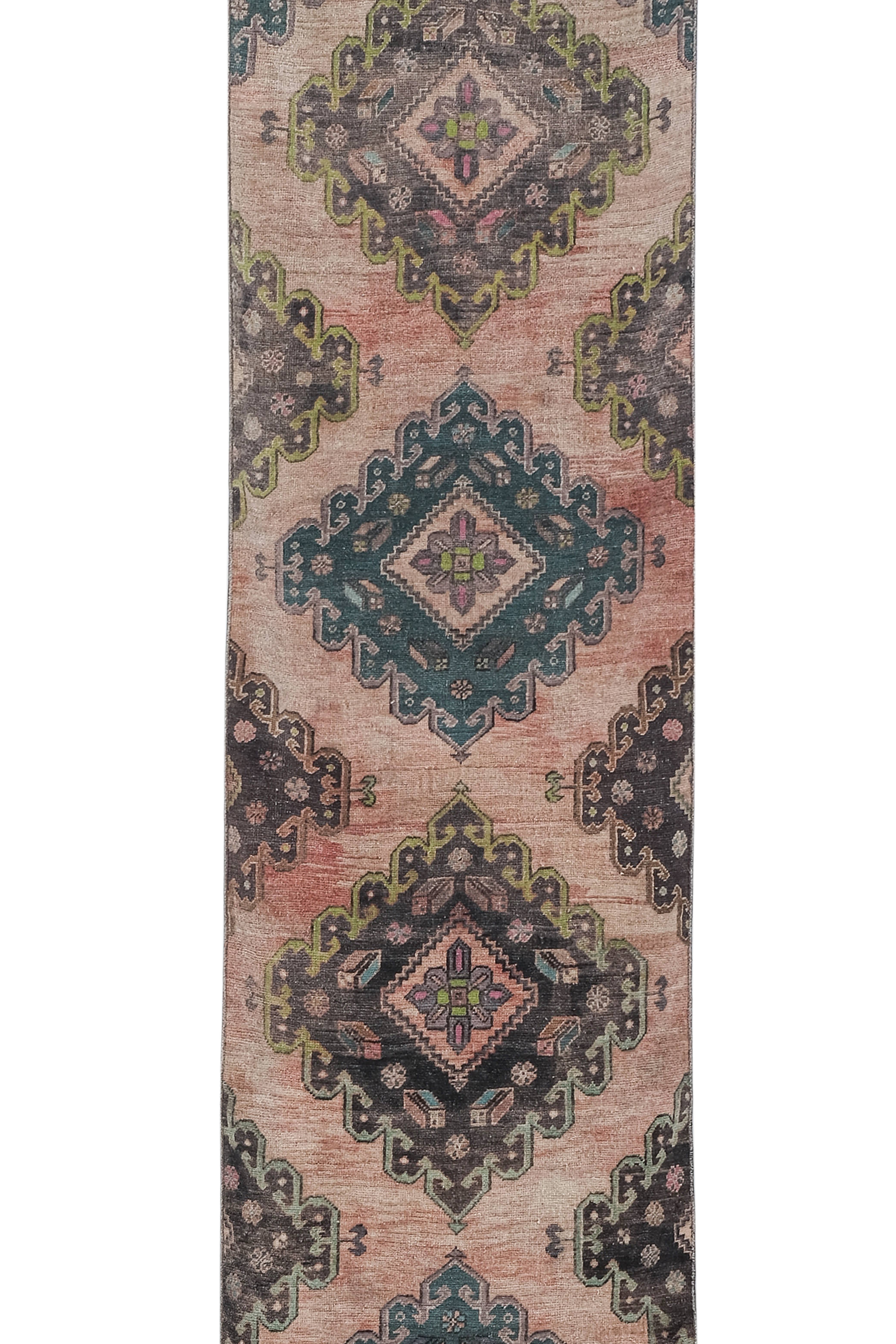 Vintage Turkish Anatolian Runner Rug 2'11'' x 16'2''