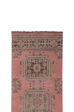 Vintage Turkish Runner Rug 2'6'' x 21'8''