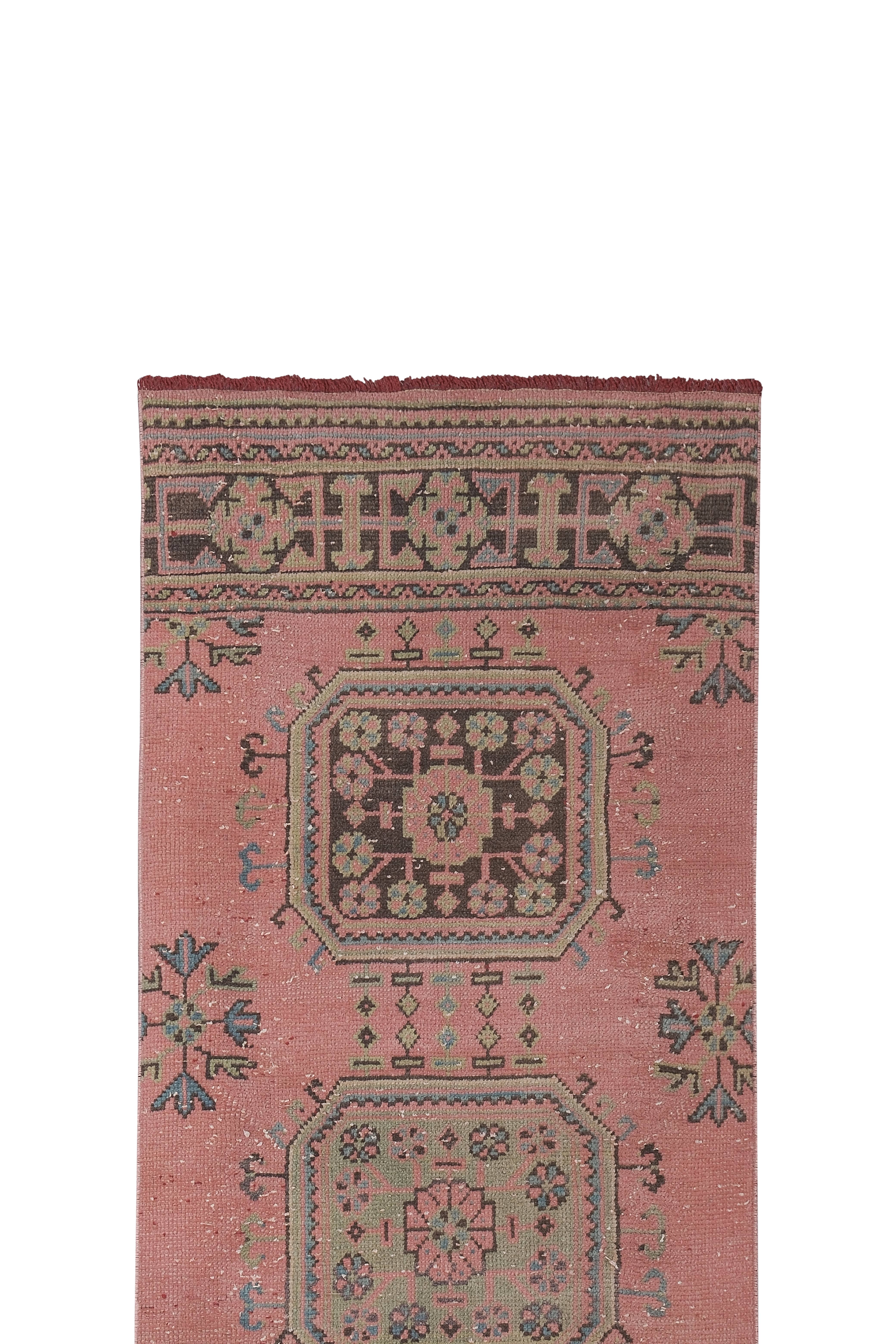 Vintage Turkish Runner Rug 2'6'' x 21'8''