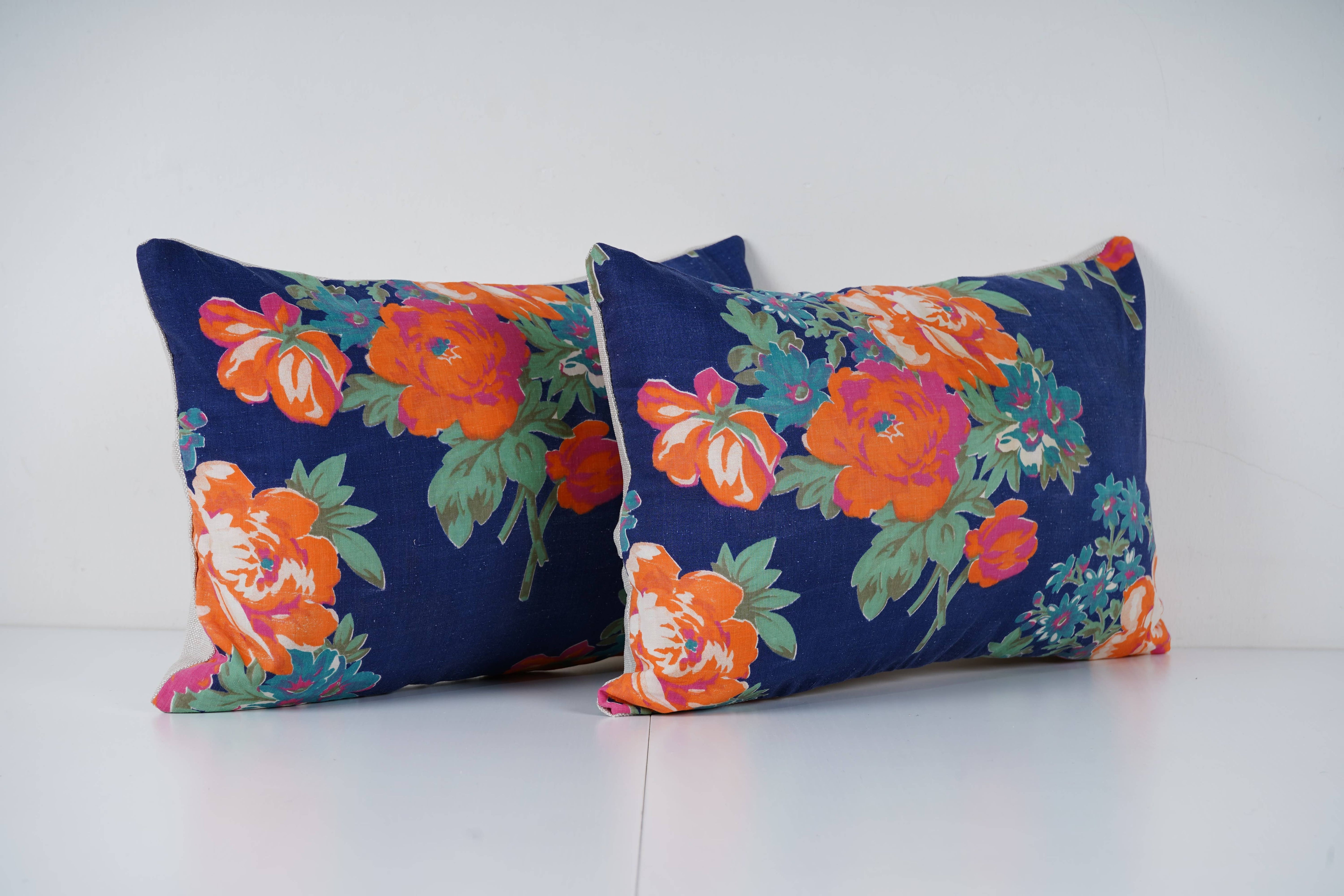 Uzbek Roller Printed Pillow Cover Set of 2 | 11'' x 19''