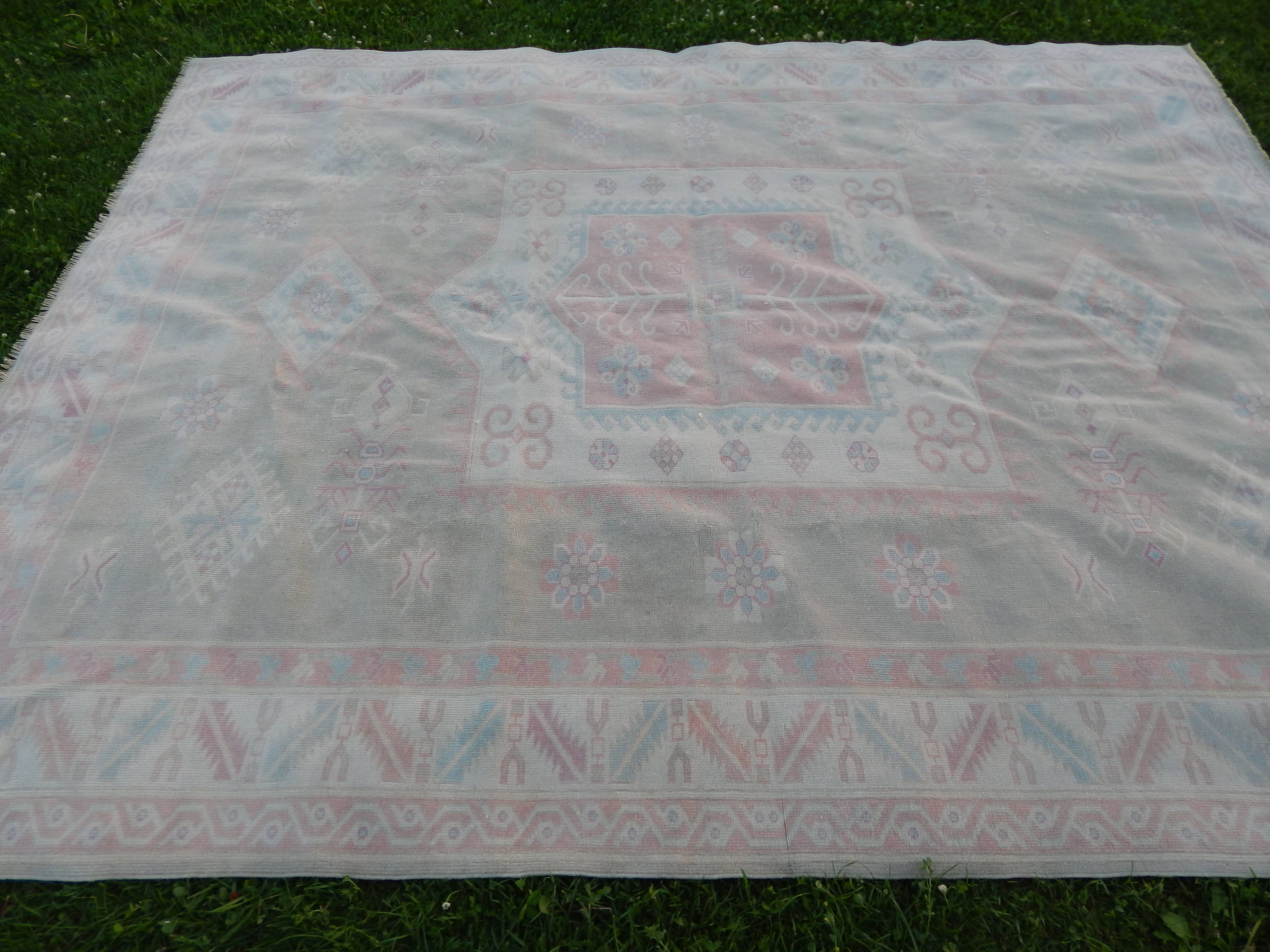 Vintage Kars Oushak Rug 6'10'' x 8'9''