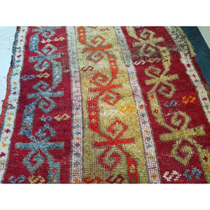 Vintage Oushak Yastik Rug 22'' x 39''