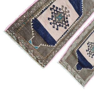 Vintage Oushak Yastik Rugs Set of 2 | 21'' x 32''