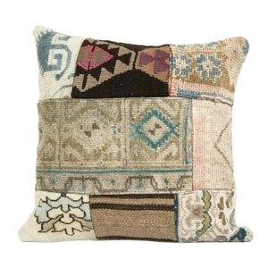 Kilim Patchwork Pillow Cover | 17'' x 18''