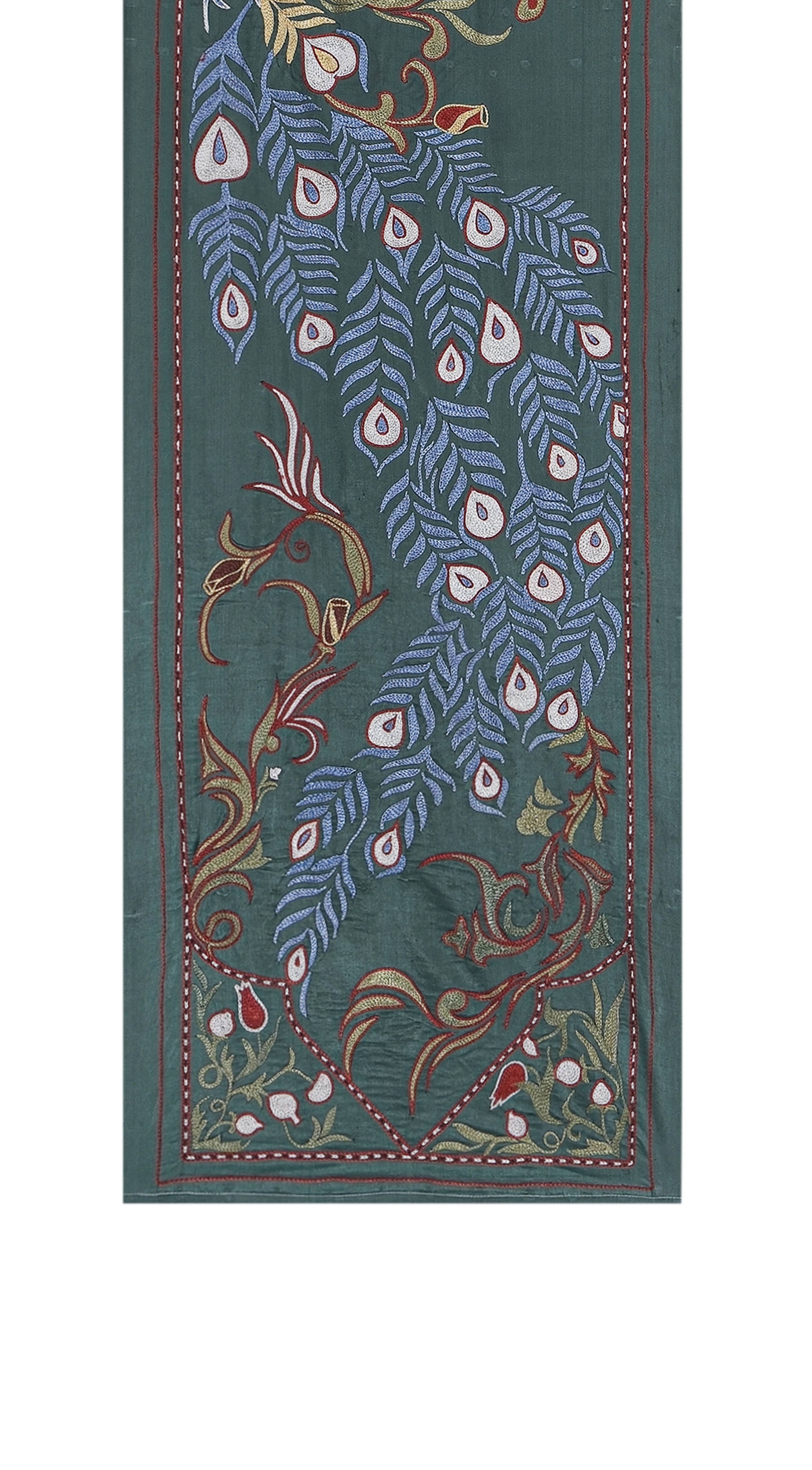 Peacock Suzani Wall Hanging & Bedspread | 1'9'' x 6'