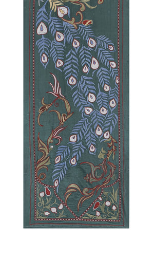 Peacock Suzani Wall Hanging & Bedspread | 1'9'' x 6'