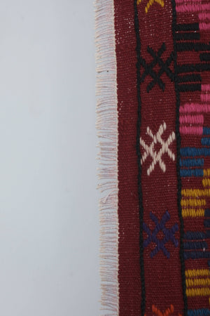 Vintage Turkish Kilim Rug 5'8'' x 8'8''
