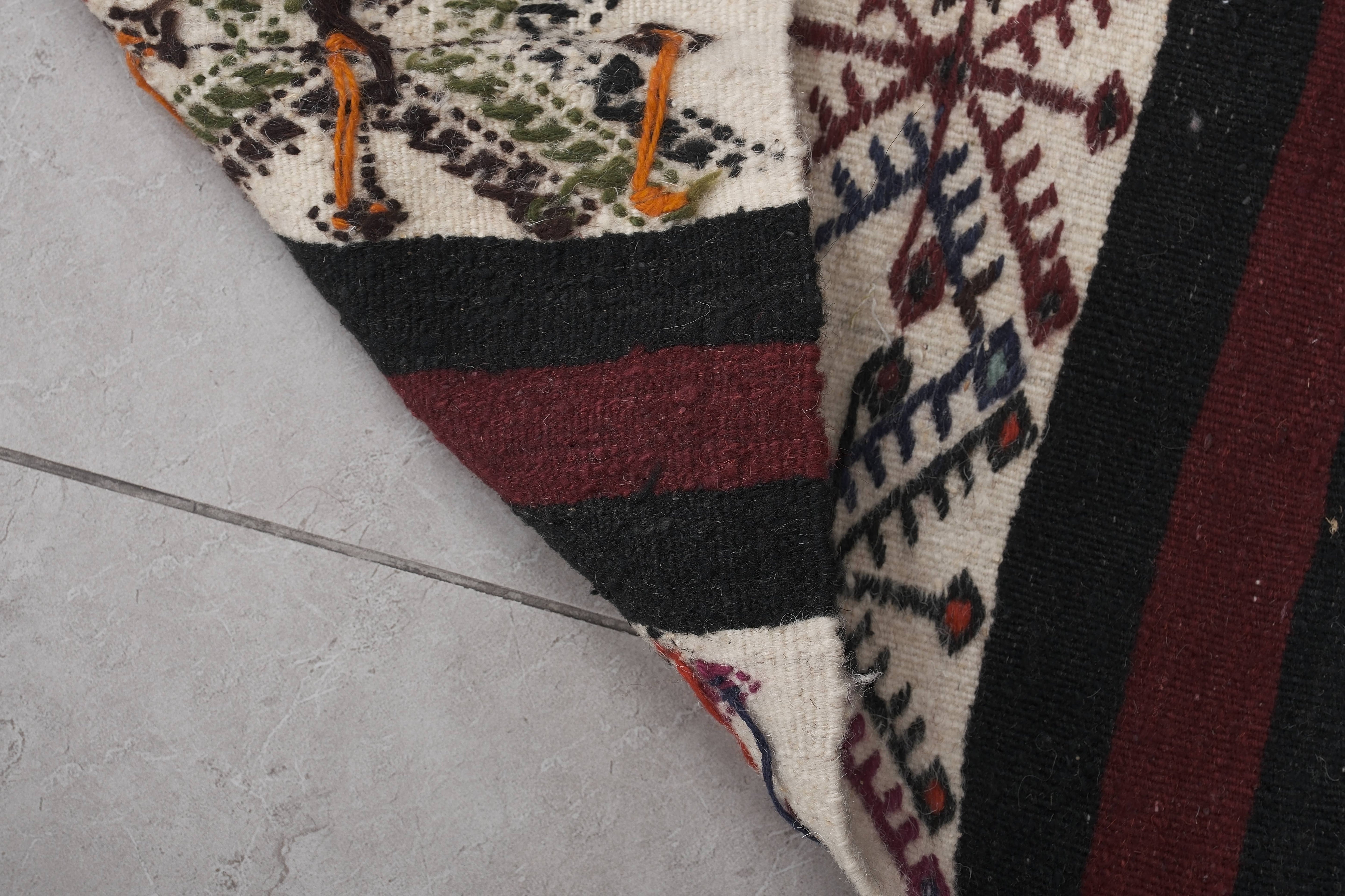 Vintage Turkish Kilim Runner 2'2'' x 15'2''