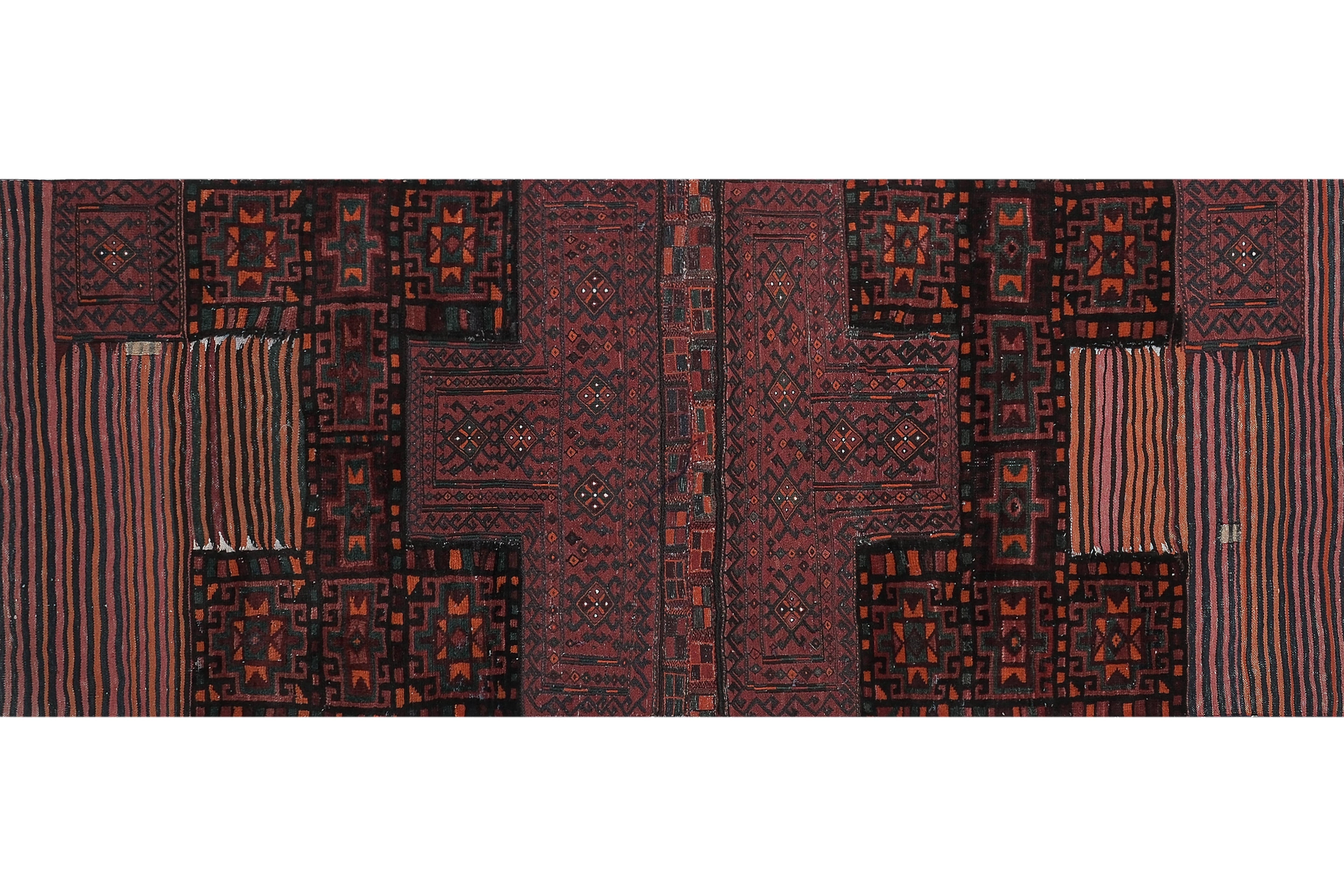 Vintage Turkish Anatolian Rug 3'5'' x 9'1''