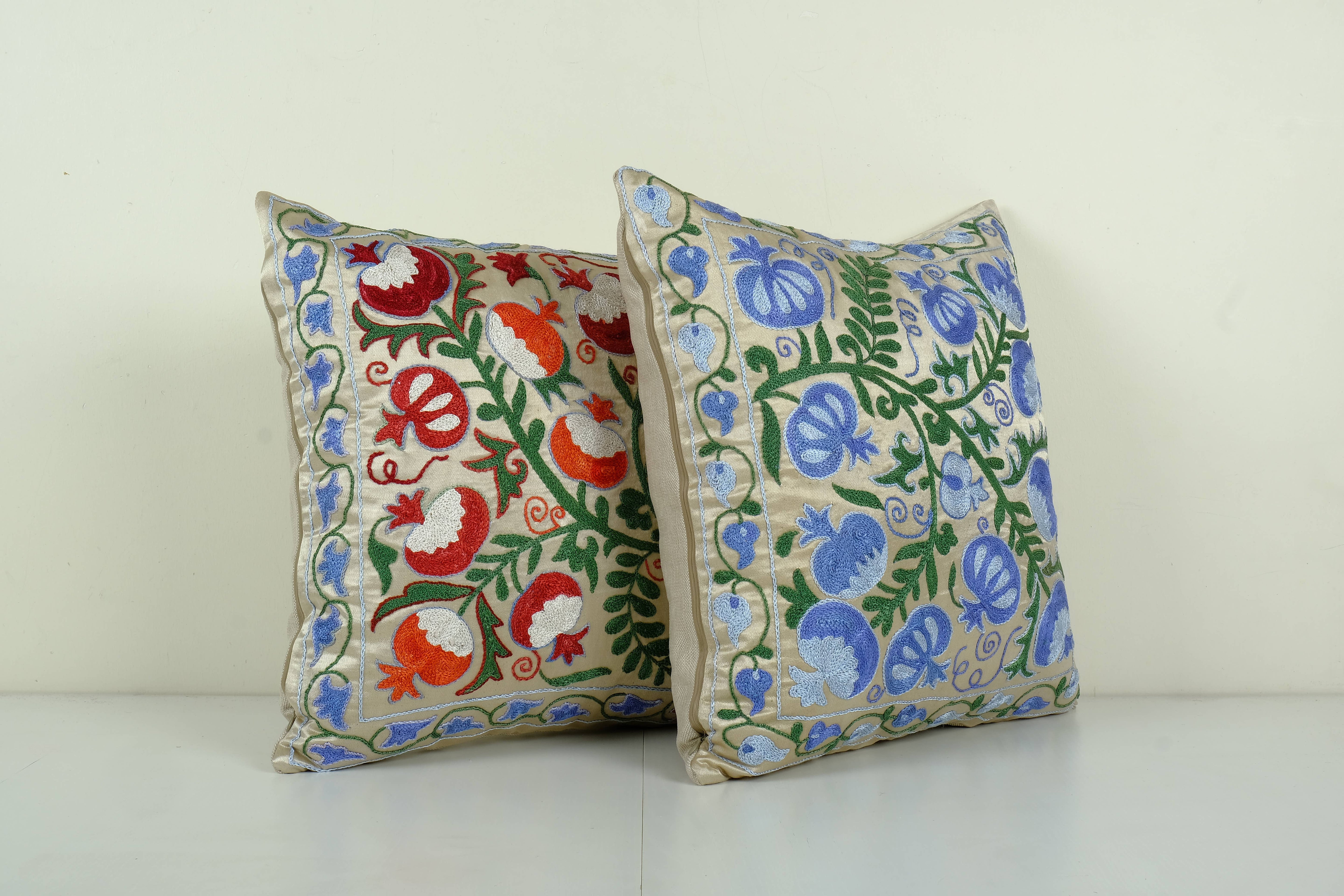 Suzani Pillow Cover Set of 2 | 19'' x 19''