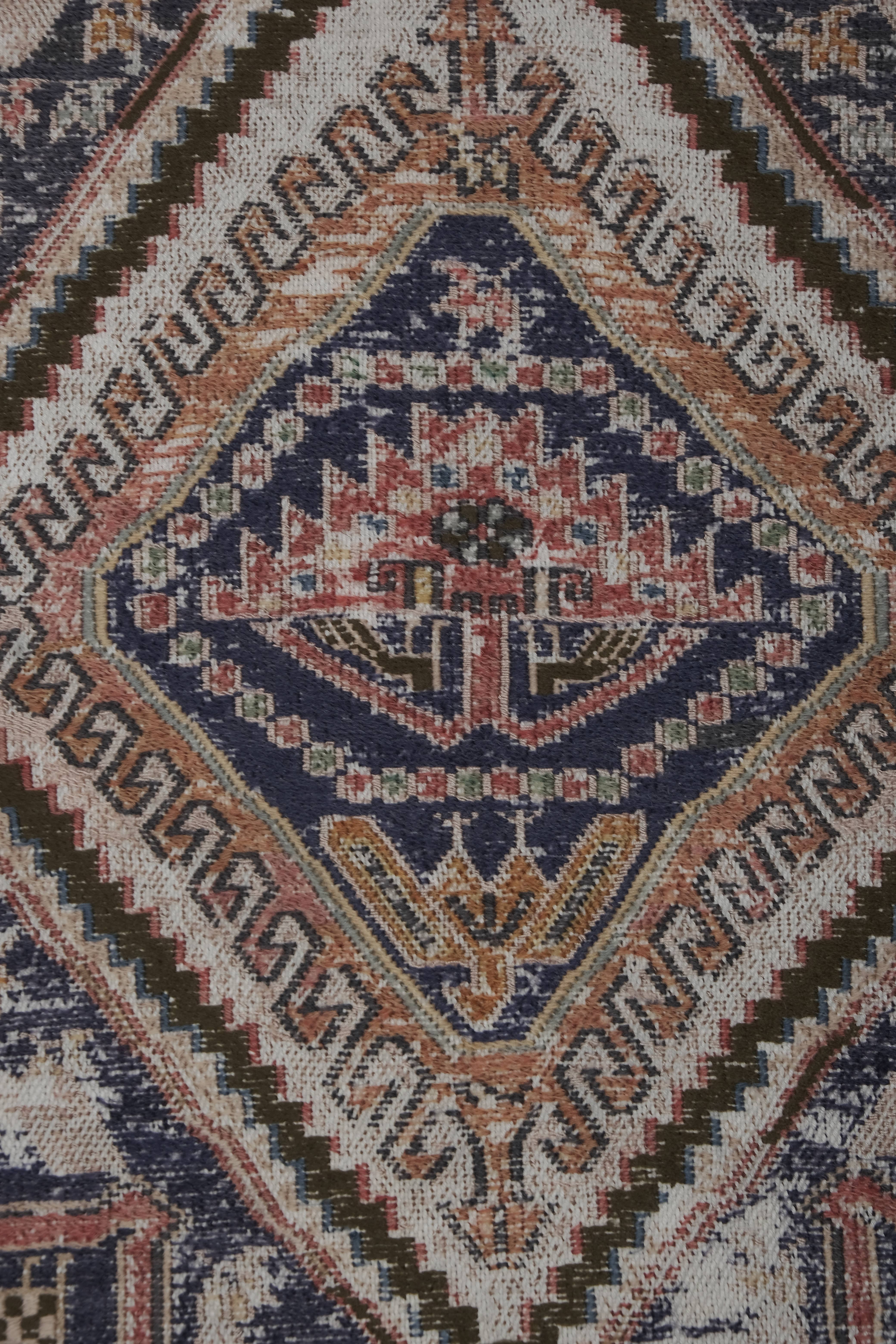 Vintage Turkish Soumac Kilim Rug 3'8'' x 6'8''