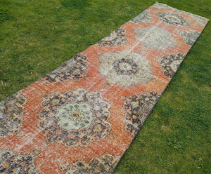 Vintage Turkish Runner Rug 2'11'' x 12'10''
