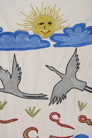 Suzani Wall Hanging & Tablecloth | 20'' x 58''