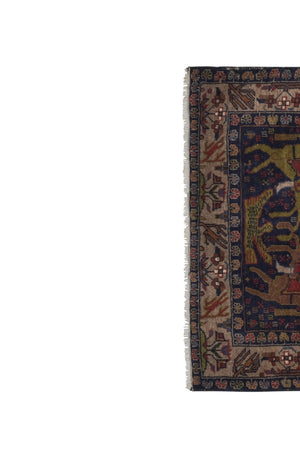 Vintage Caucasian Rug 36'' x 56''