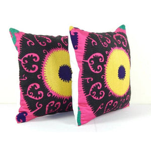 Suzani Pillow Cover Set of 2 | 16'' x 16''