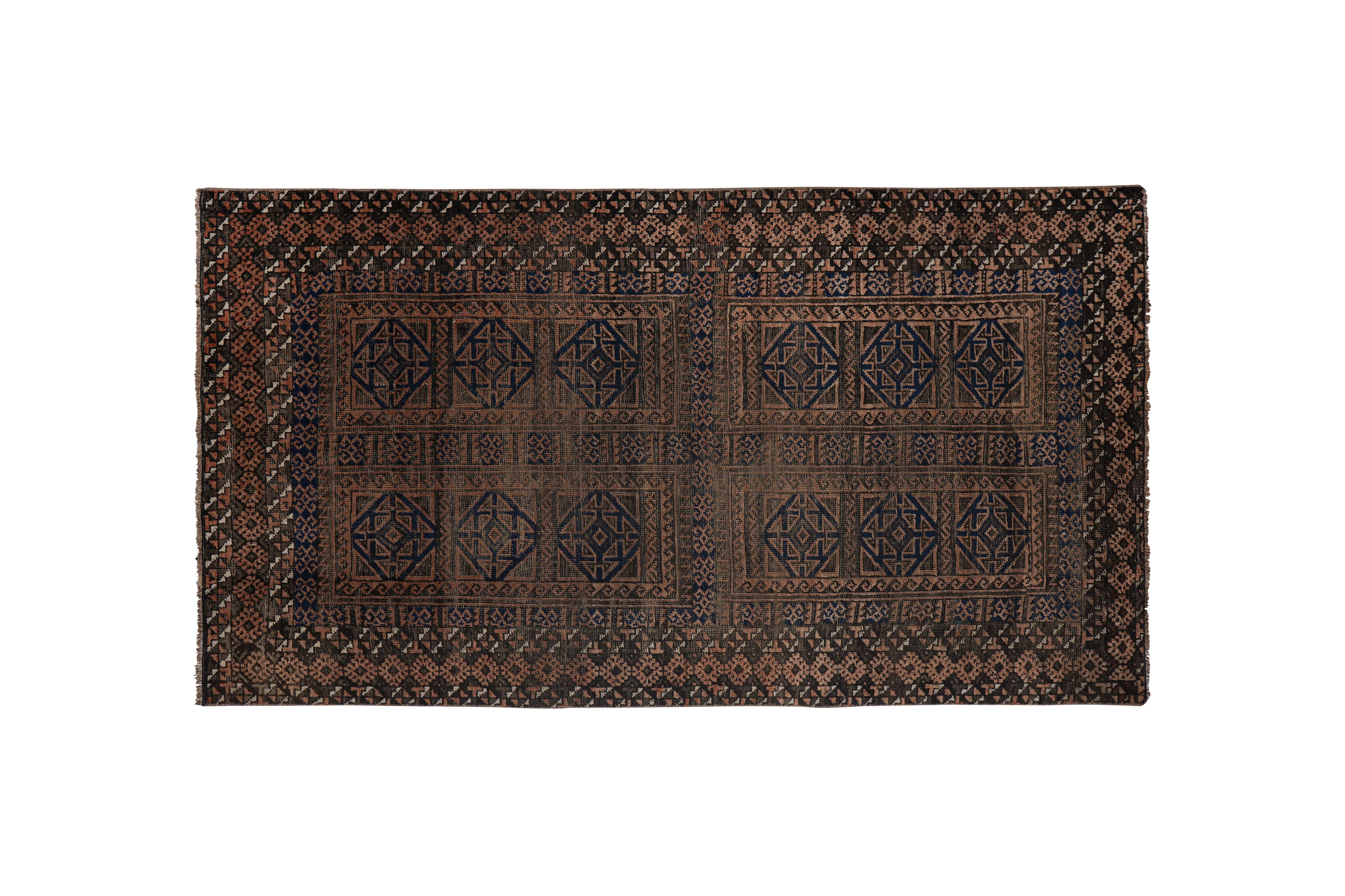 Vintage Turkish Rug 4'1'' x 6'9''